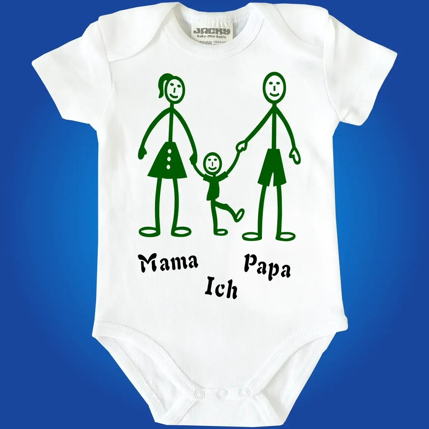 Baby-Body mit Druck personalisiert