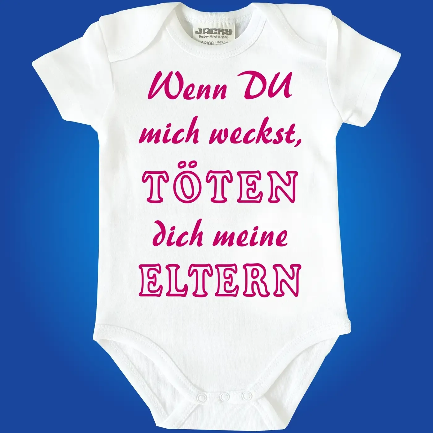 Baby-Body mit Druck nicht wecken