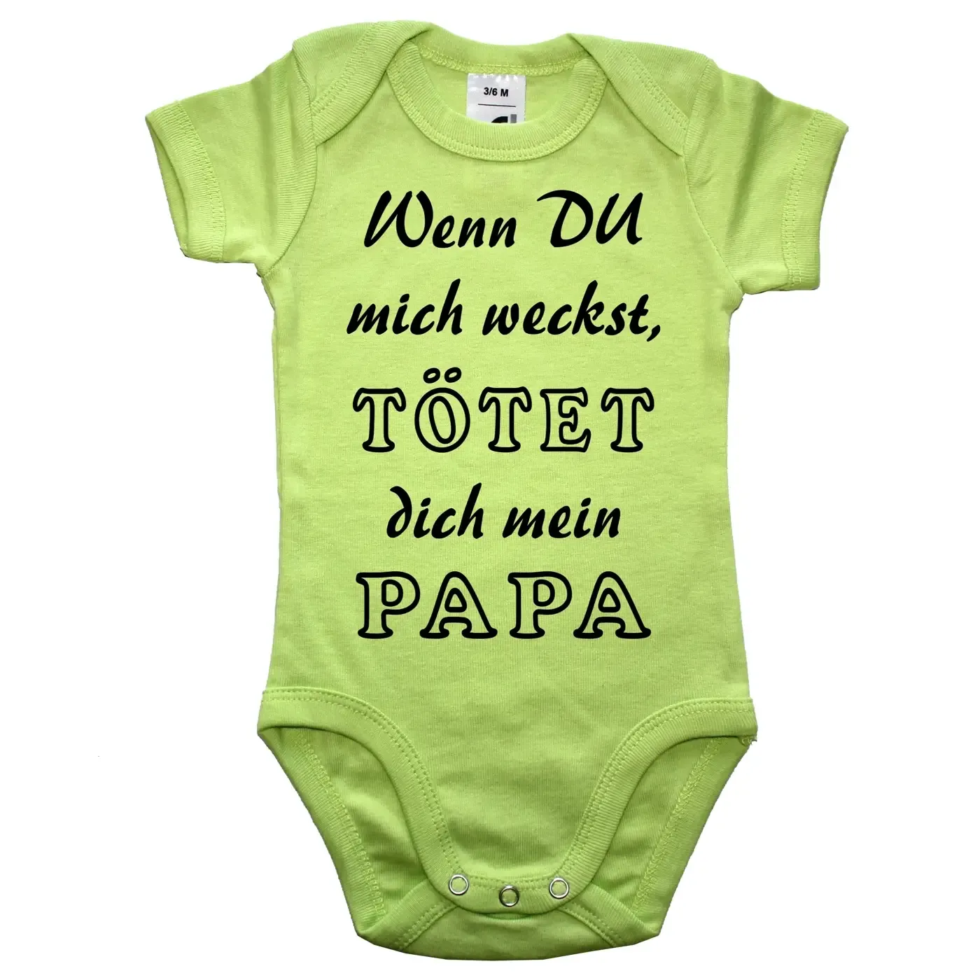 Baby-Body mit Druck nicht wecken