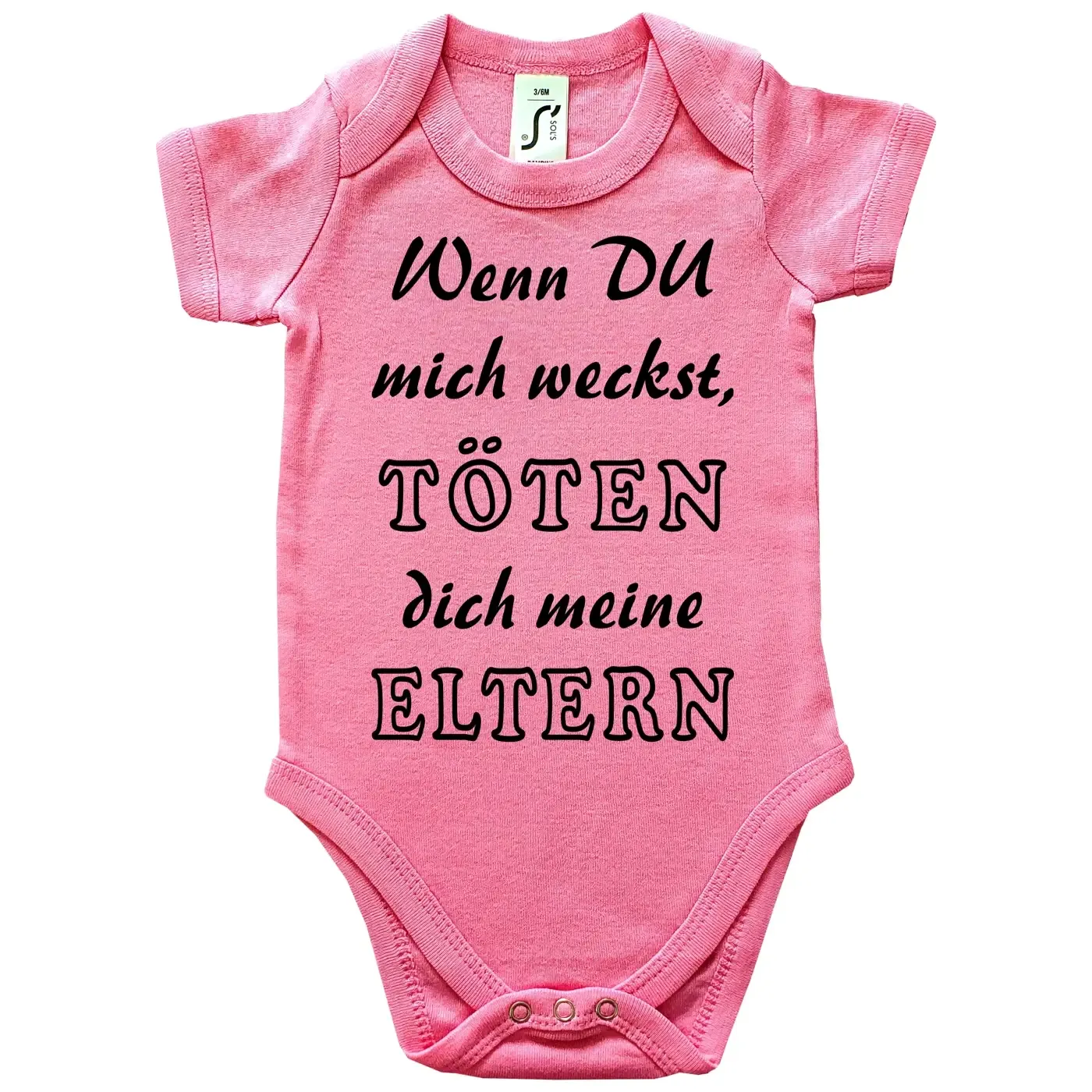 Baby-Body mit Druck nicht wecken
