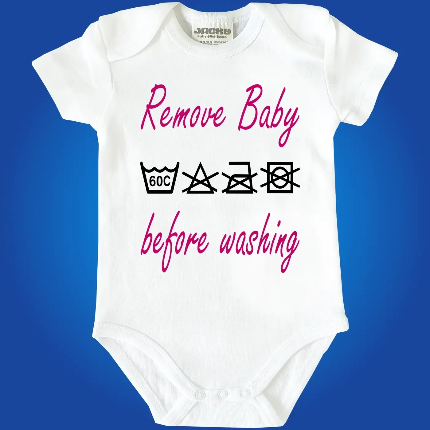 Baby Bodie mit lustigem Spruch