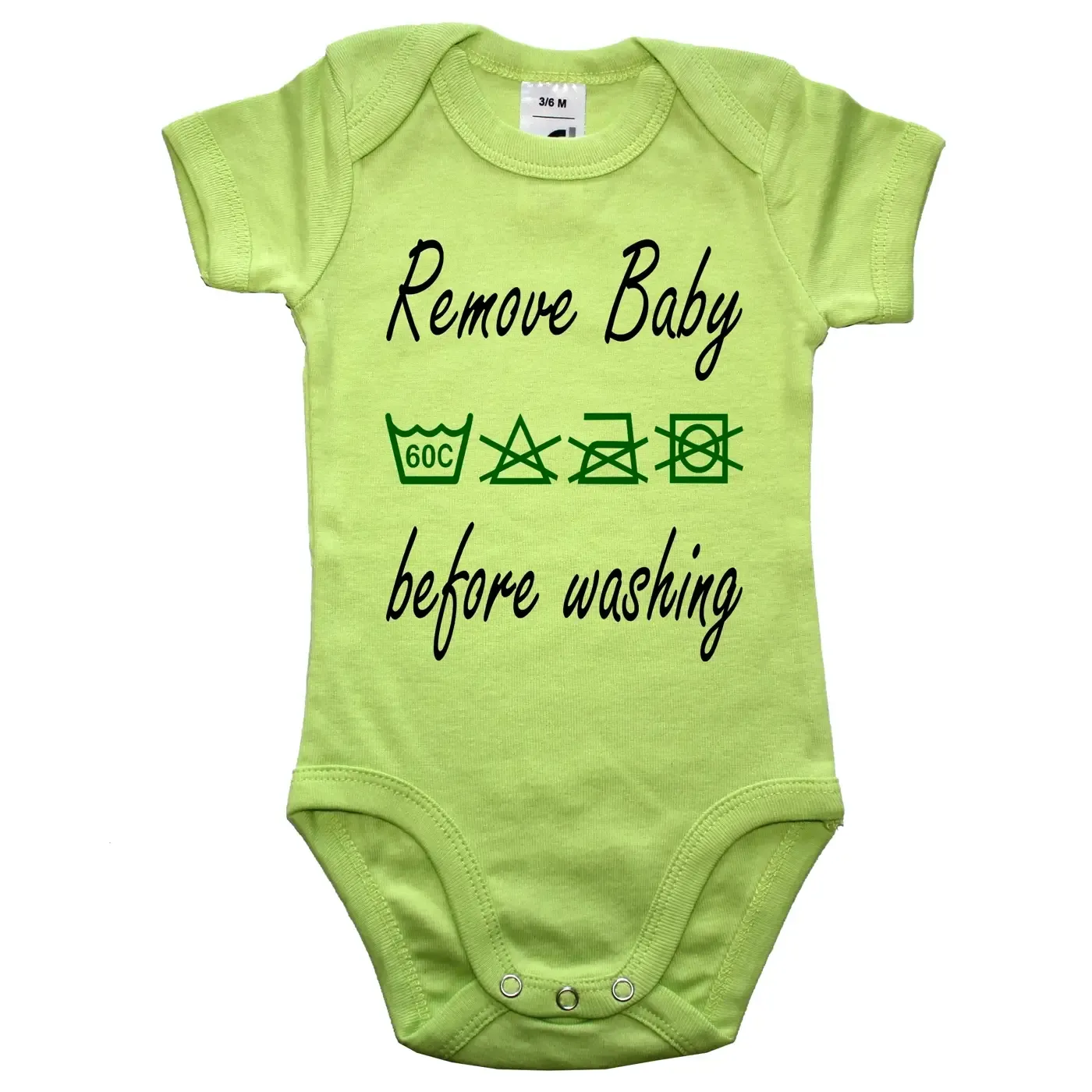 Witziger Baby-Body mit Spruch