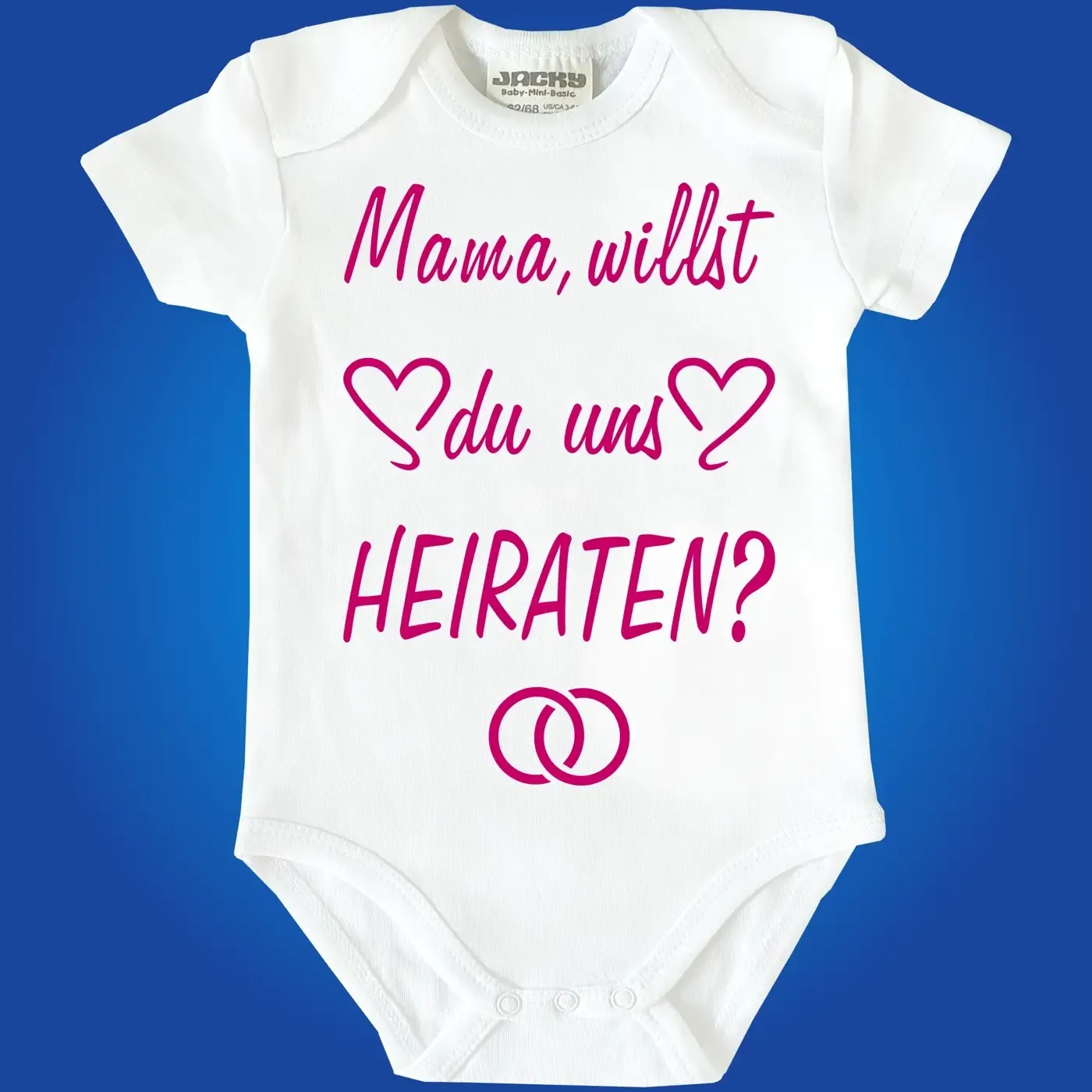 Einteiler mit Spruch heiraten
