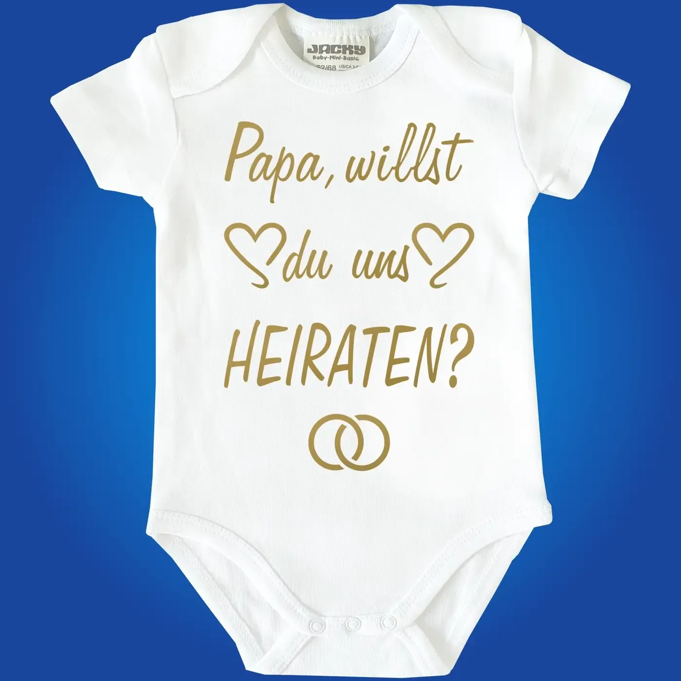 Baby Bodysuit with saying wedding marry