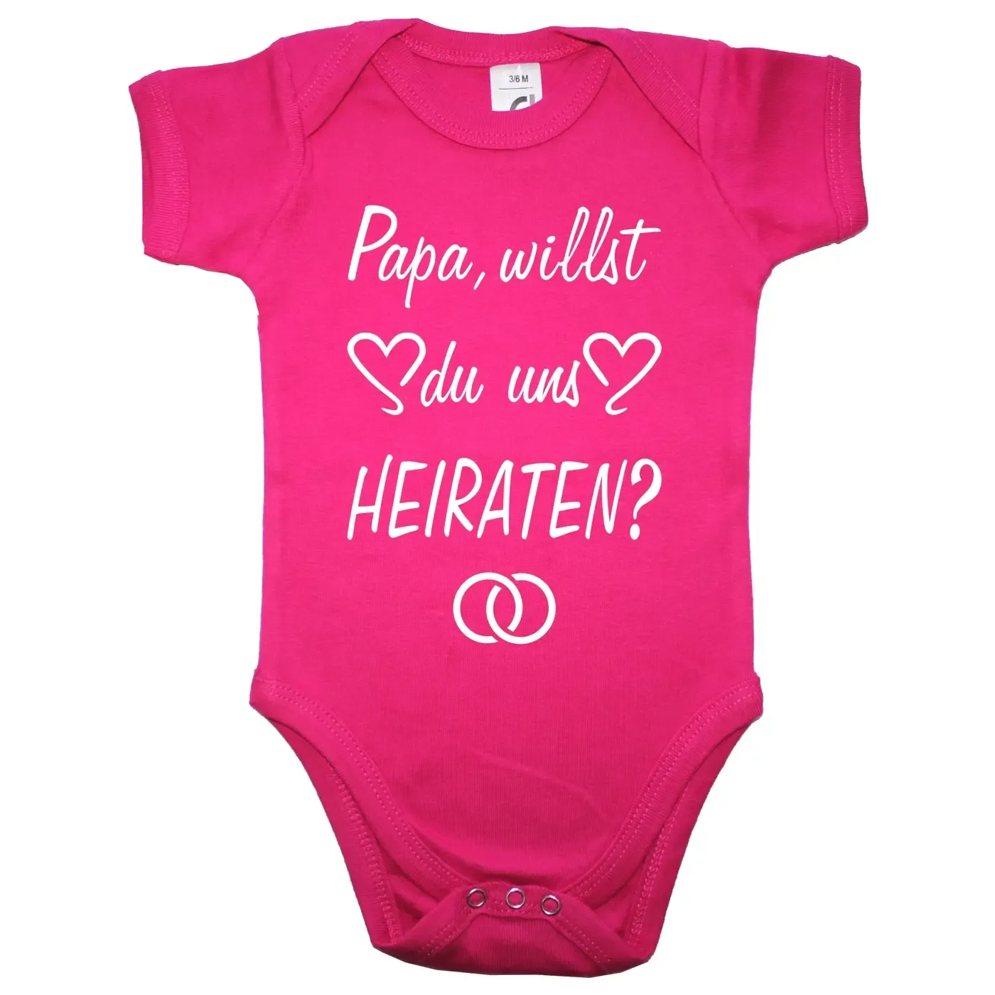 Baby Bodysuit with saying wedding