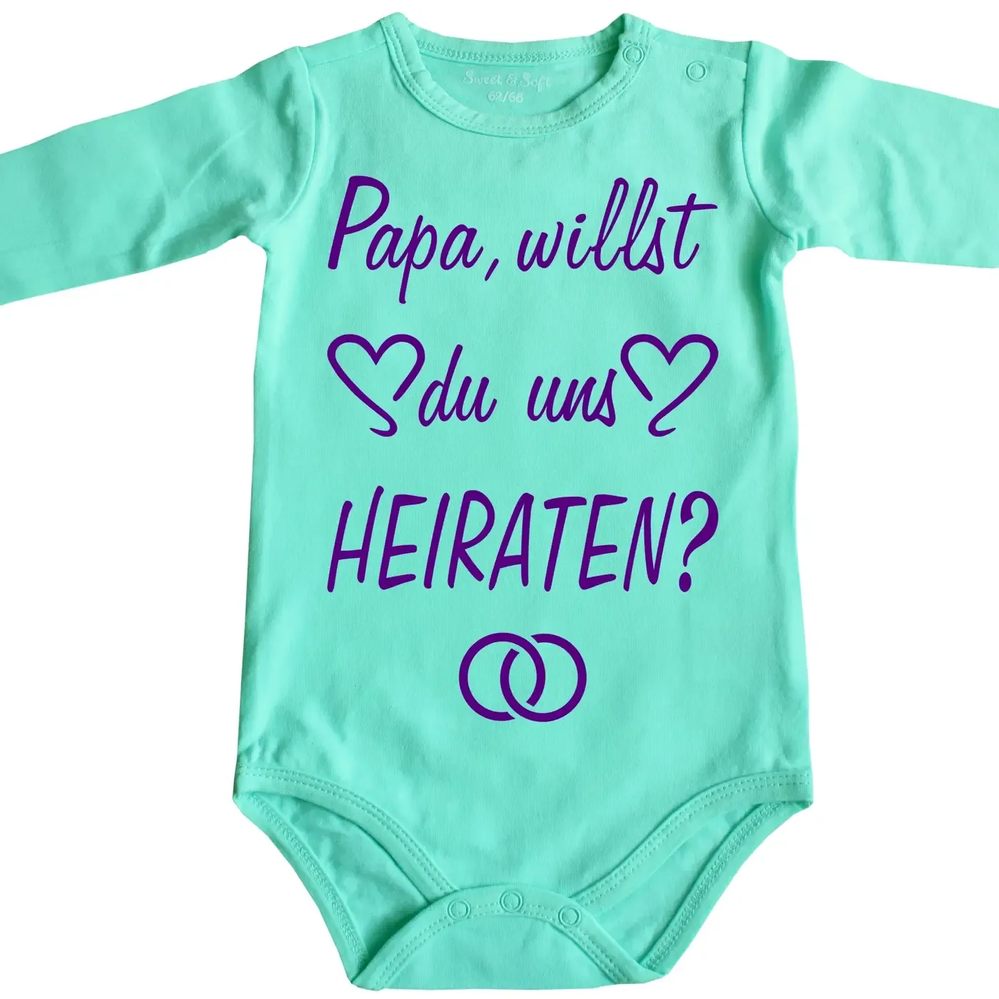 Baby Bodysuit with saying wedding marry
