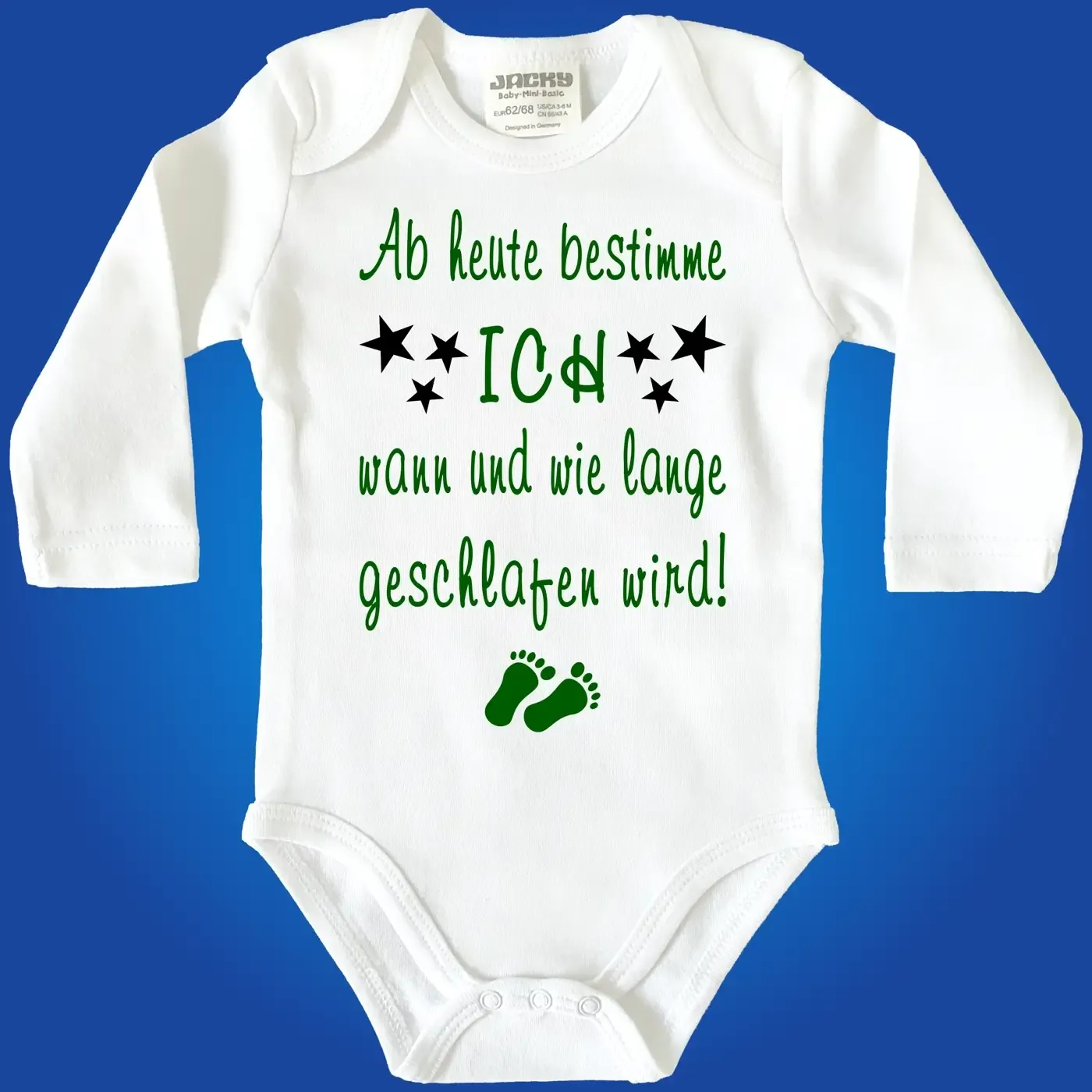 Baby Bodysuit with saying about sleeping