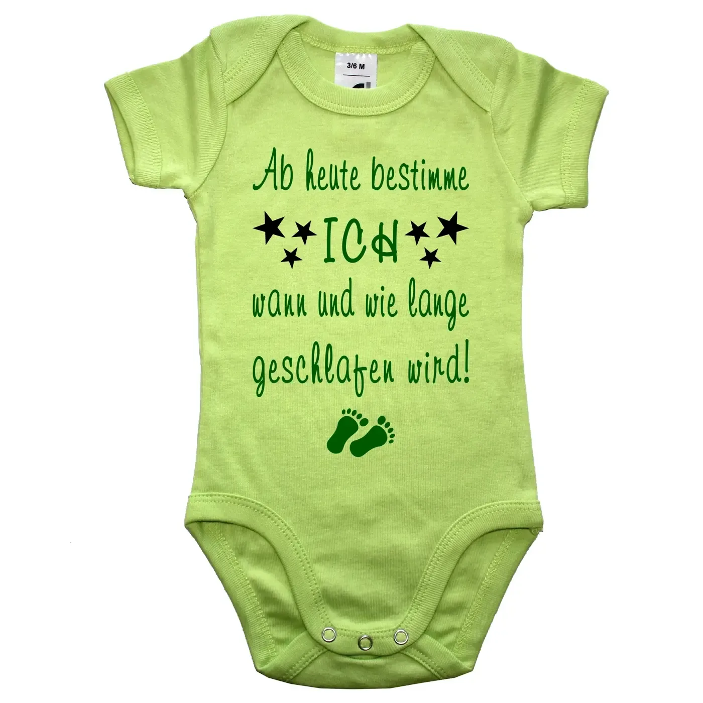 Baby Bodysuit with saying about sleeping