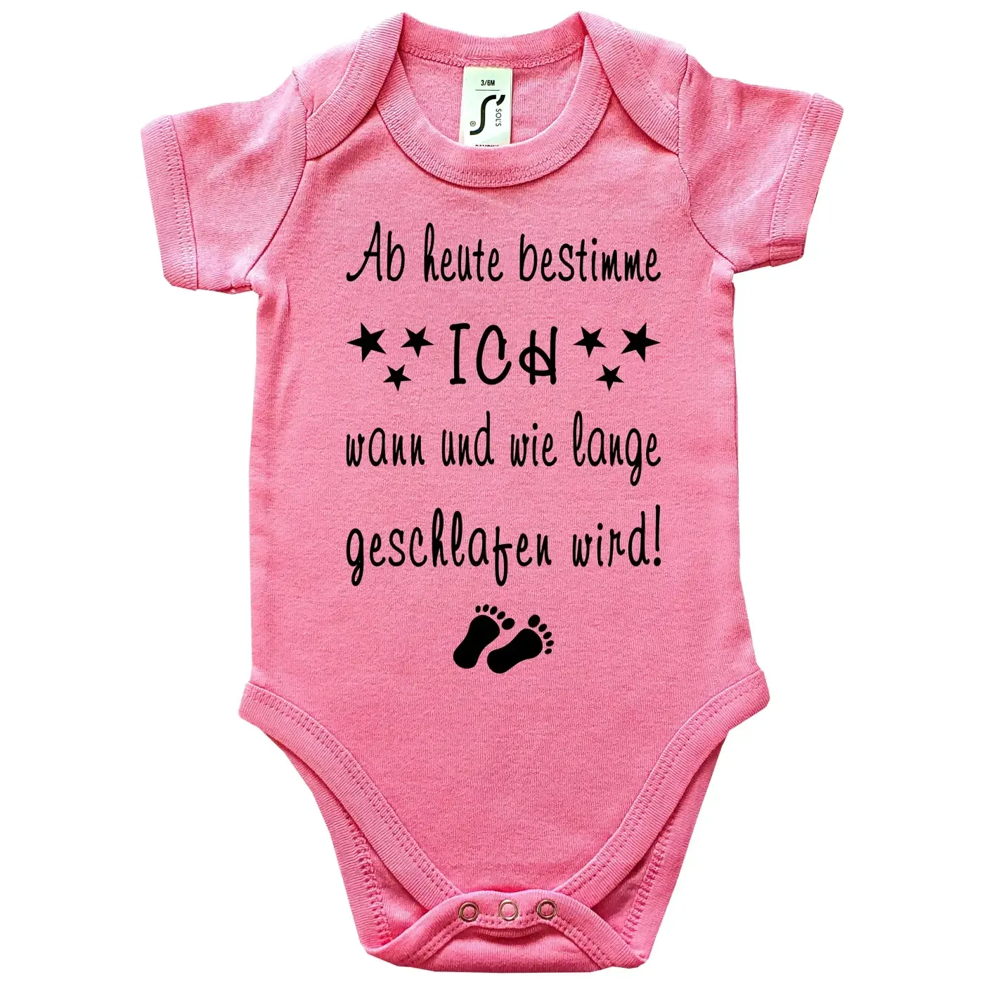 Baby Bodie mit Spruch Schlafen