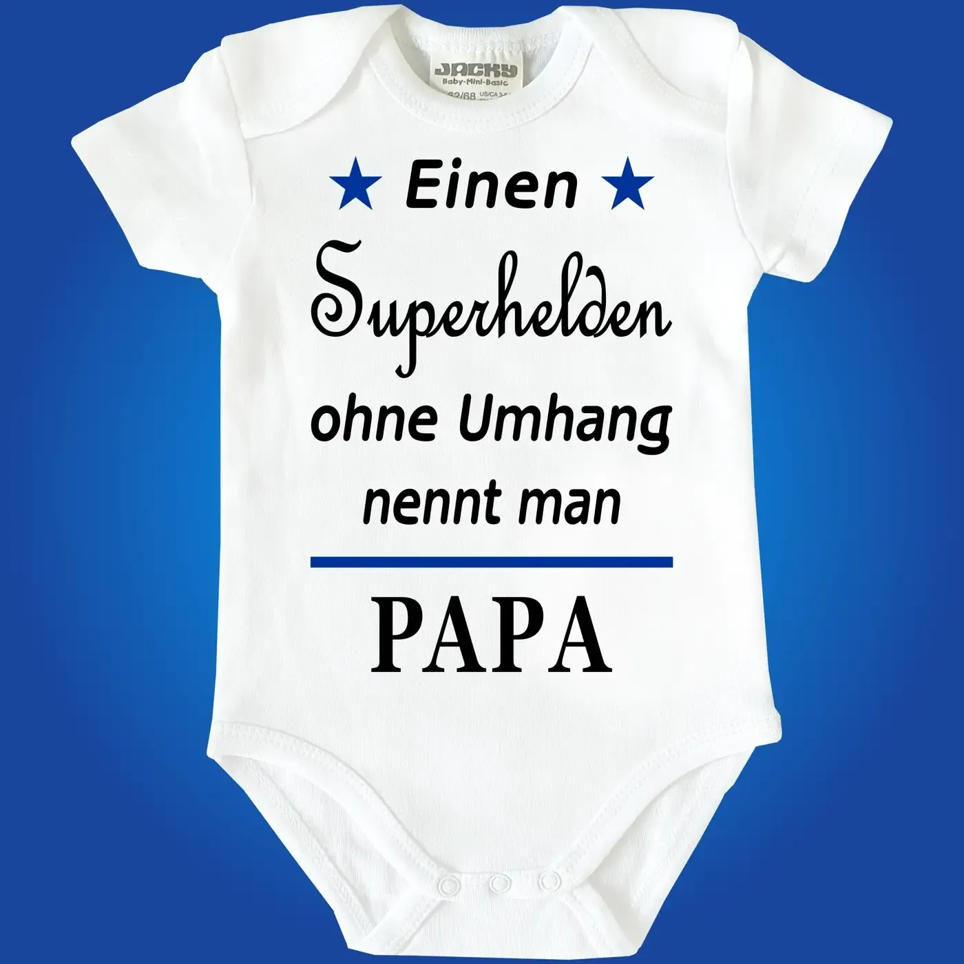 Baby-Body mit Aufdruck Superhelden Papa