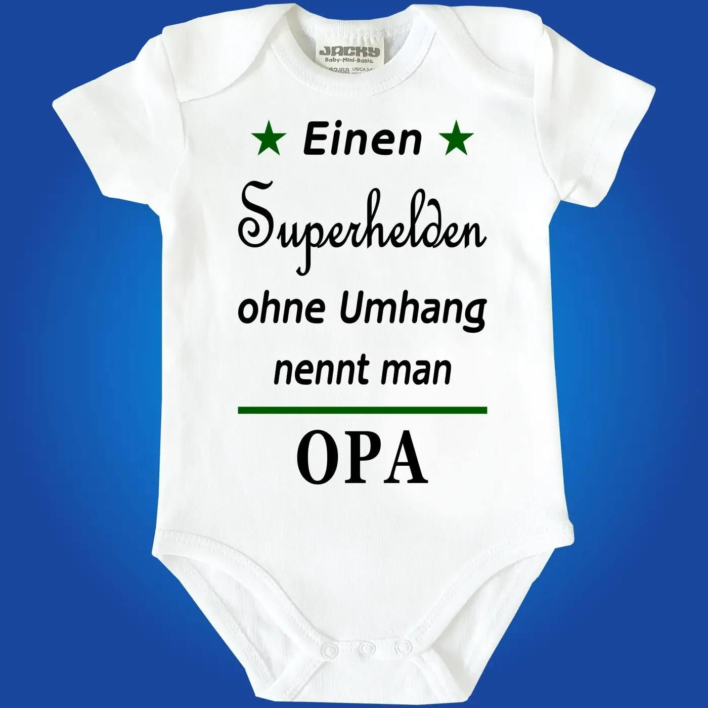 Baby‑Body mit Familien‑Superhelden Spruch
