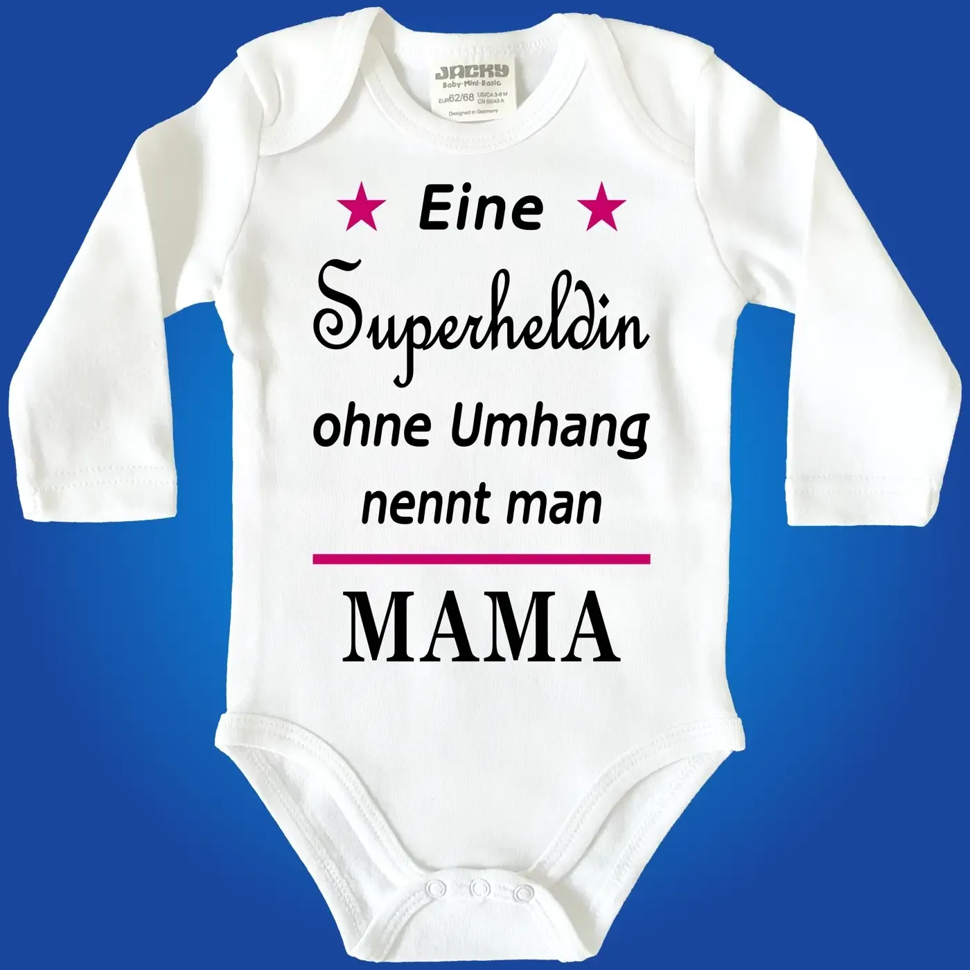 Baby Bodie mit Superhelden Aufdruck