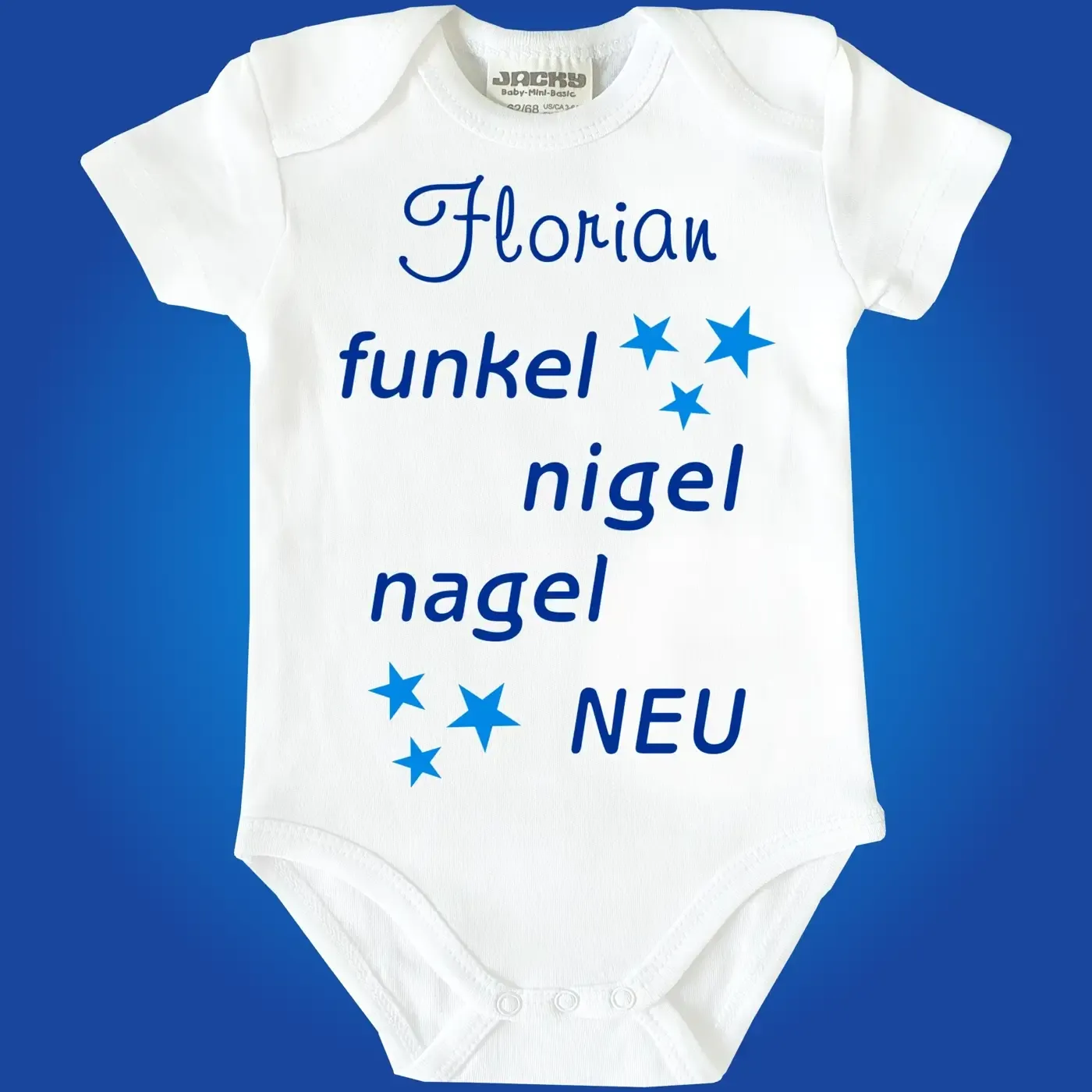 Babybody mit Spruch Nigelnagelneu