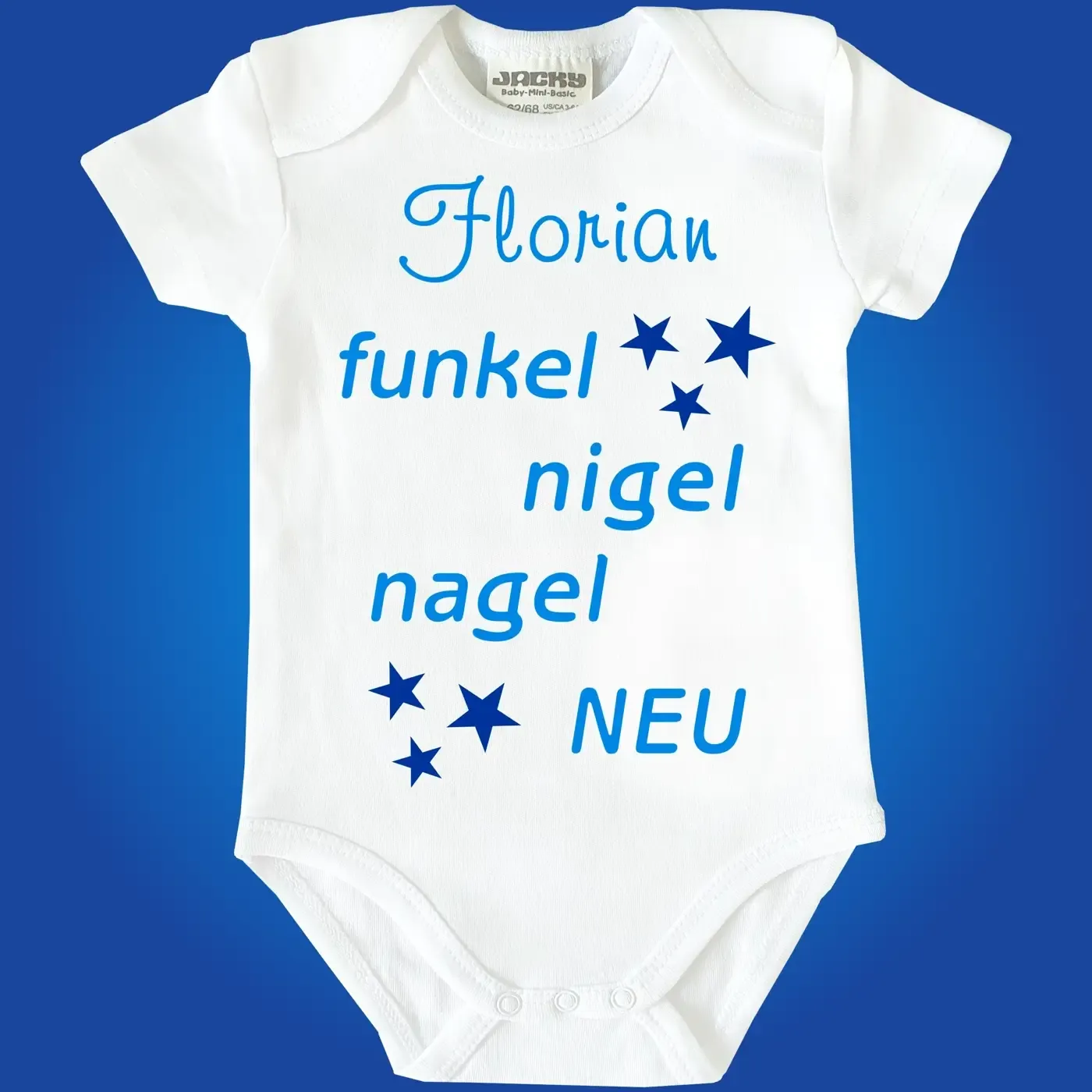 Lustiger Baby-Body zur Geburt