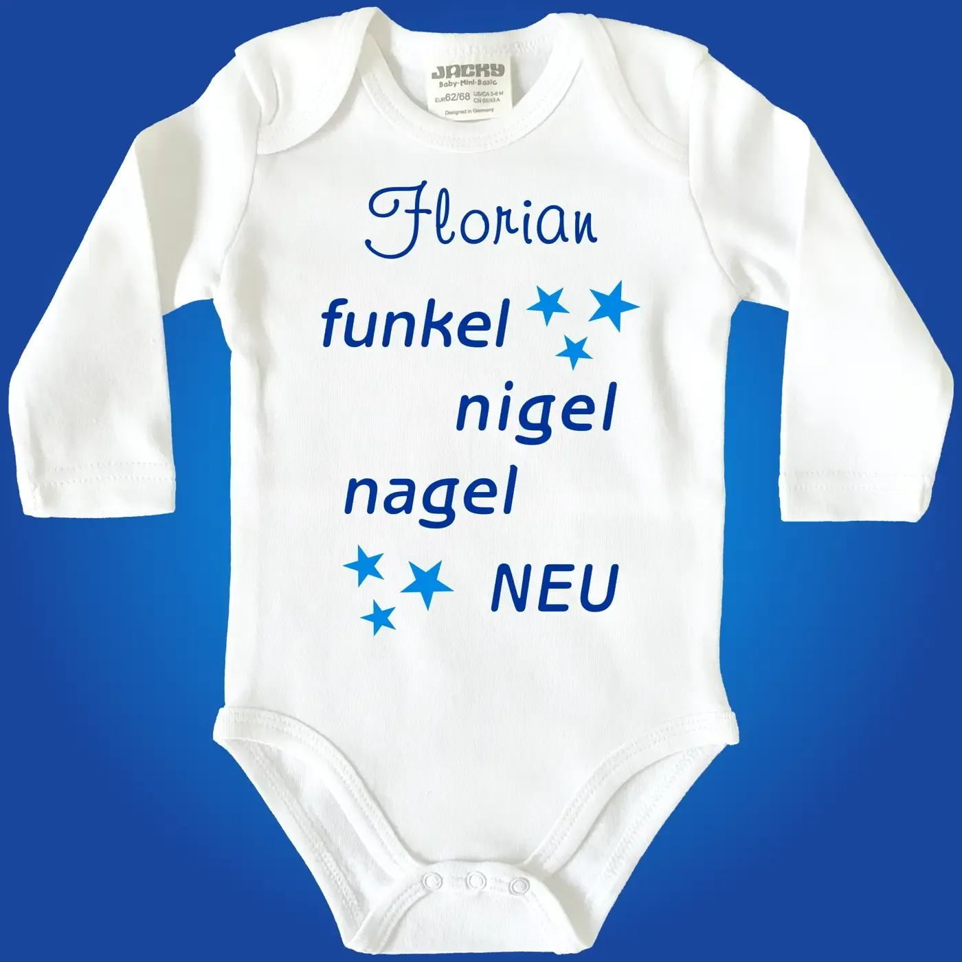 Personalisierter Baby‑Body zur Geburt