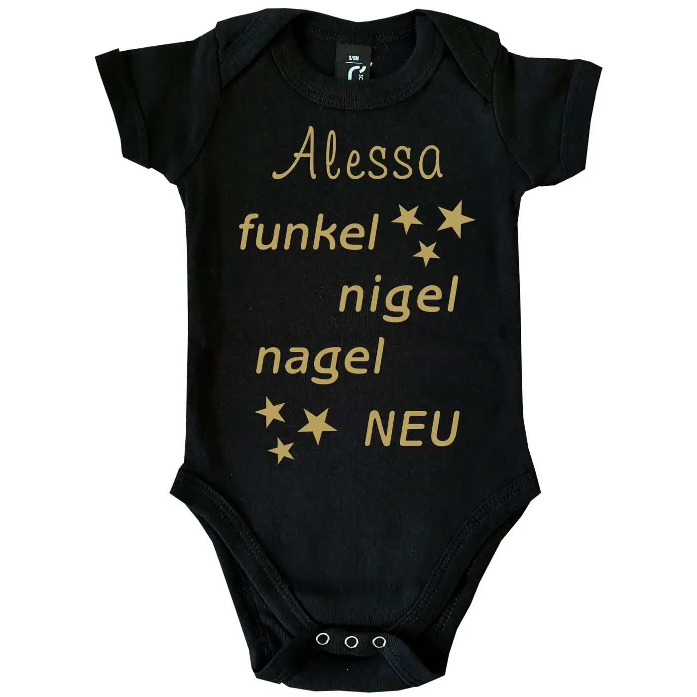 Babybody mit Wunschname - Personalisiert
