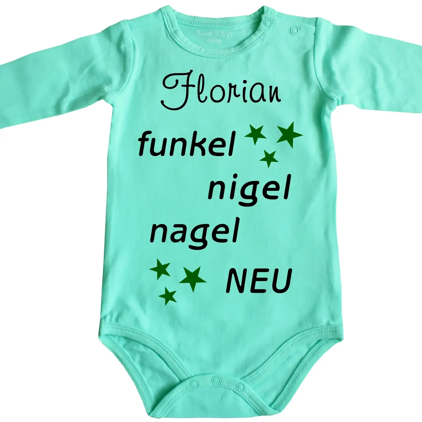 Baby-Body mit Spruch Nagelneu