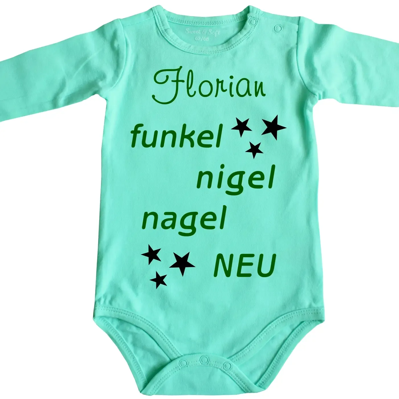 Babybody mit Spruch Nagelneu