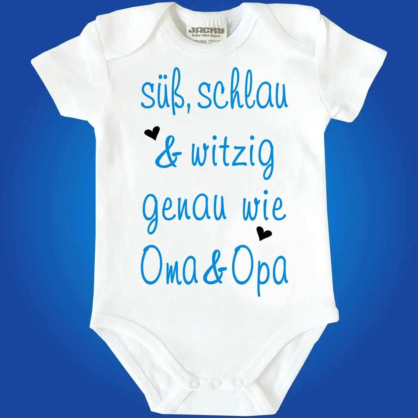 Baby-Body mit Oma und Opa