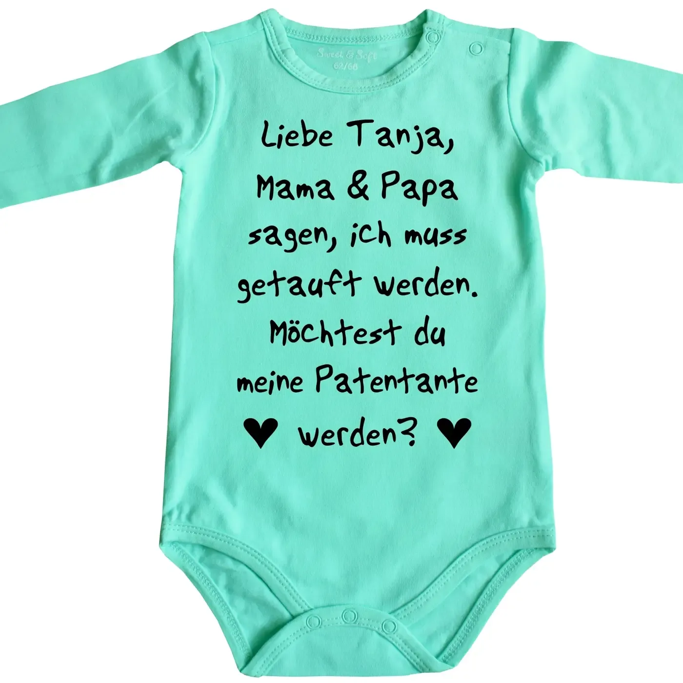 Baby‑Body mit humorvoller Botschaft für den Patenonkel