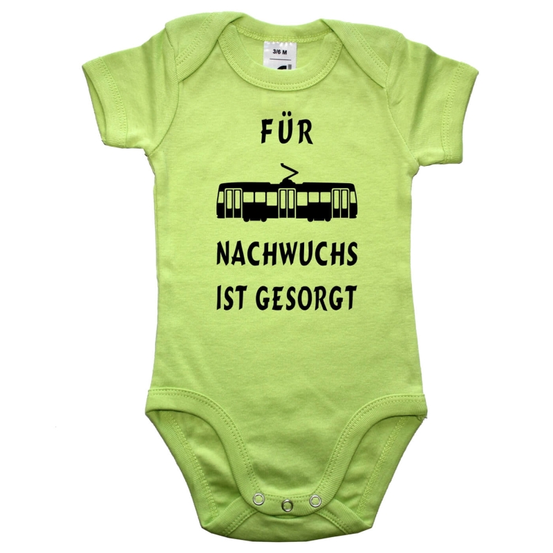 Babybody mit Strassenbahn