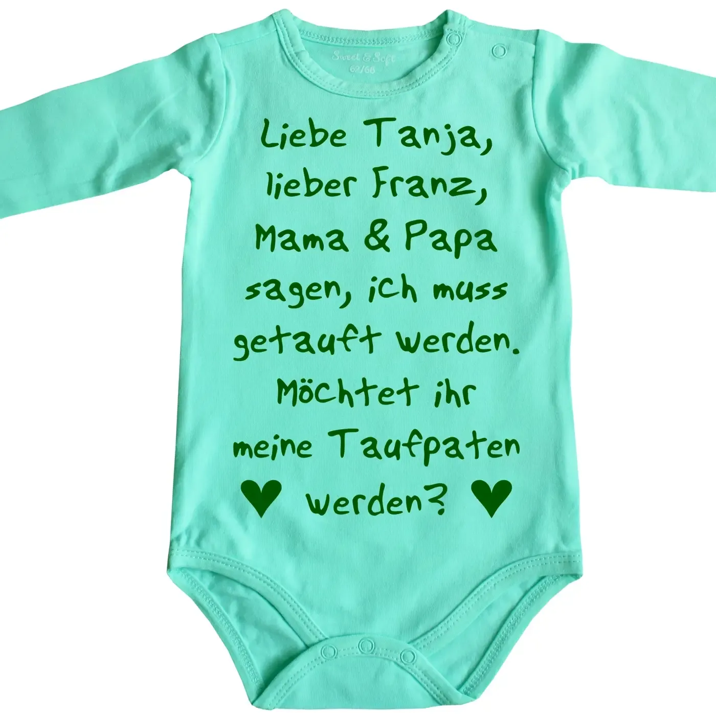 Baby-Body zur Taufe Taufpaten
