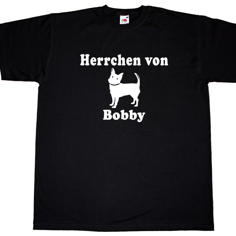 Fun Herren T-Shirt Herrchen von (Name)