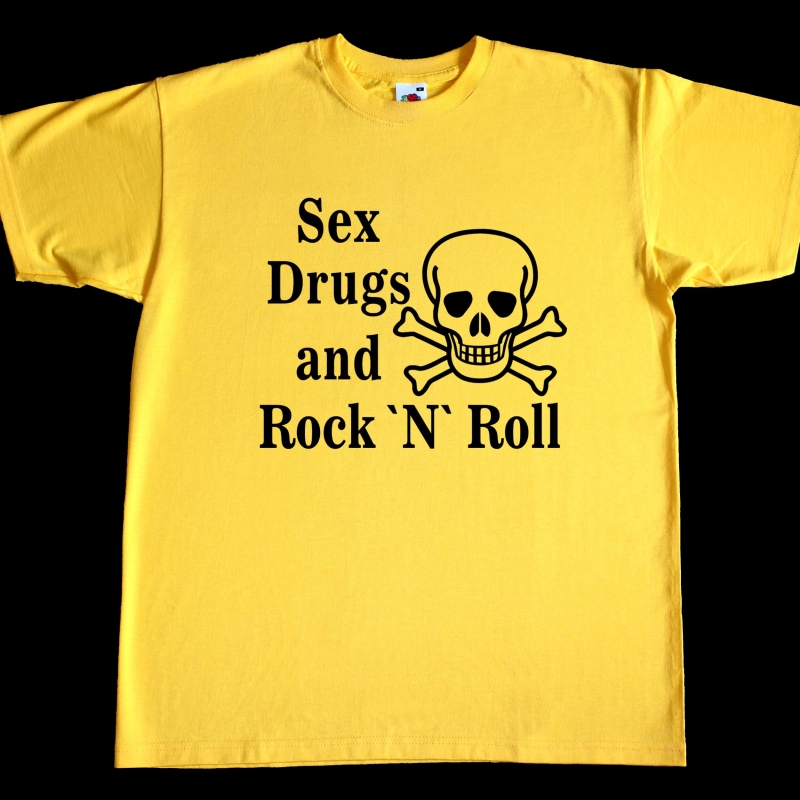 Herren T-Shirt - Sex Drugs and Rock'n'Roll