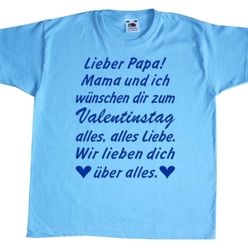 Kinder TShirt Valentinstagsgechenk