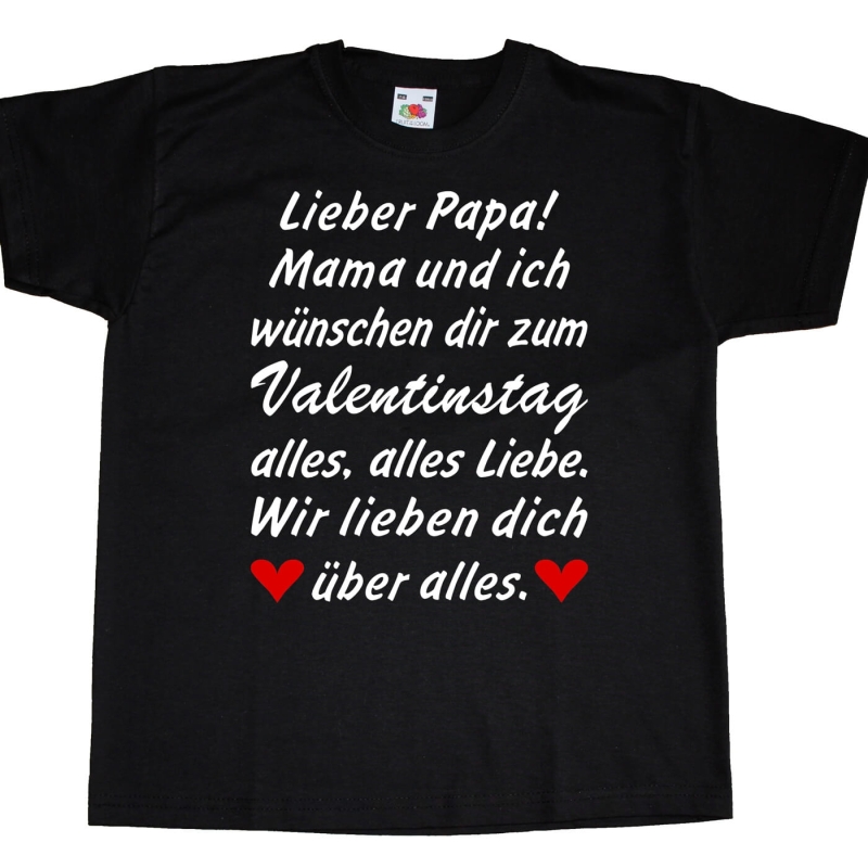 Kinder TShirt Valentinstag