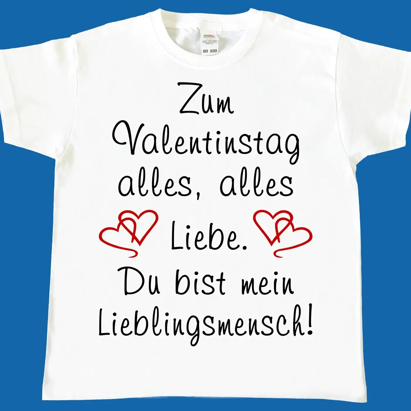 Kinder T-Shirt zum Valentinstag