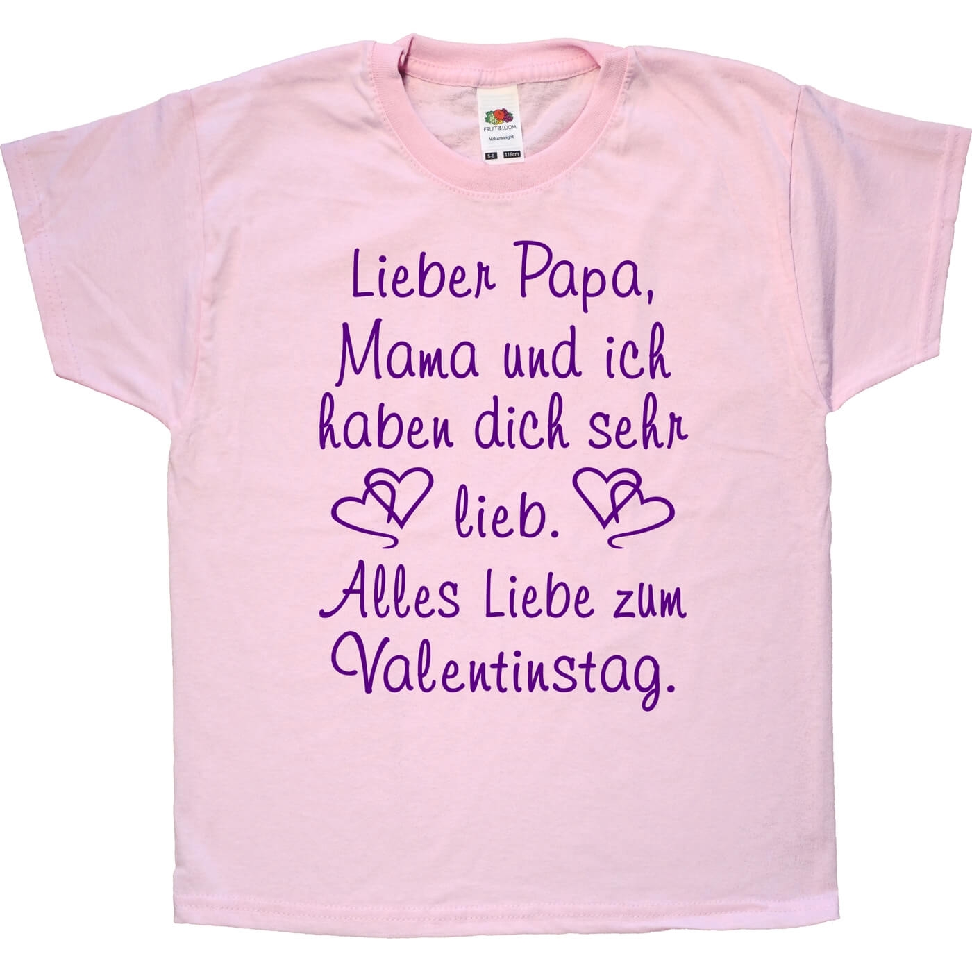 Kinder T-Shirt zum Valentinstag