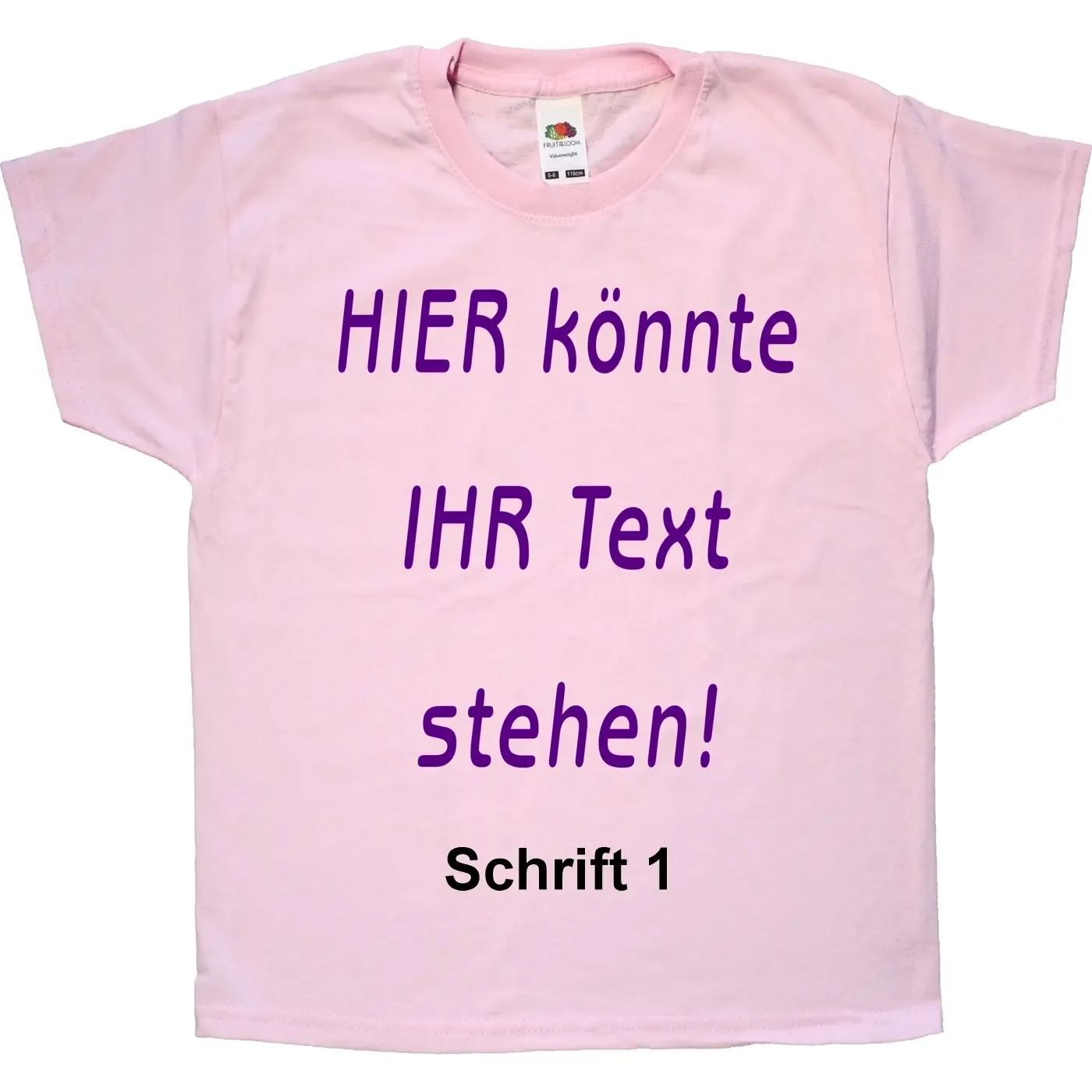 Kinder T-Shirt mit freiem Aufdruck - personalisiert