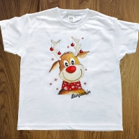 Kinder T-Shirt zu Weihnachten mit Wunschname