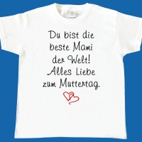 Kinder T-Shirt für Muttertag oder Vatertag
