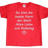 Kinder T-Shirt zum Muttertag oder Vatertag