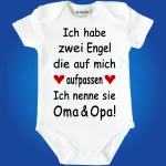 Baby-Body - Engel Mama Papa Oma Opa Tante oder Wunschname