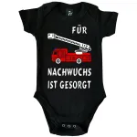 Baby-Body Feuerwehr-Nachwuchs mit Feuerwehrauto