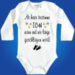 Baby-Body mit lustigem Spruch zum Schlafen