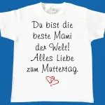 Kinder T-Shirt für Muttertag oder Vatertag